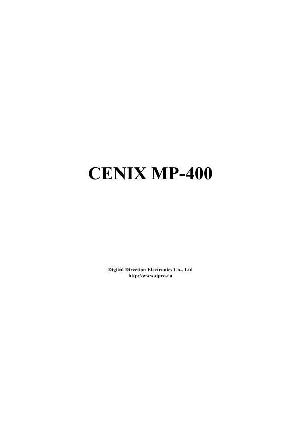 Инструкция D-Pro Cenix MP-400  ― Manual-Shop.ru