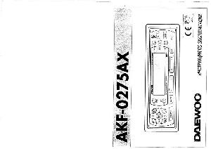 Инструкция Daewoo AKF-0275AX  ― Manual-Shop.ru