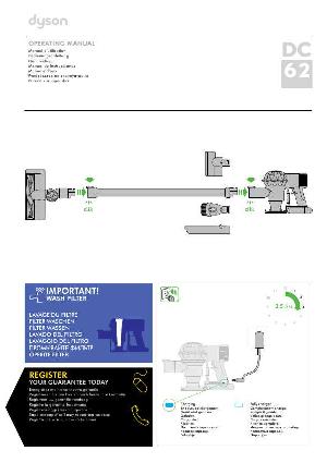 Инструкция Dyson DC-62  ― Manual-Shop.ru