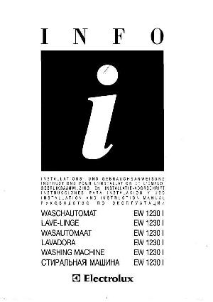 User manual Electrolux EW-1230I  ― Manual-Shop.ru