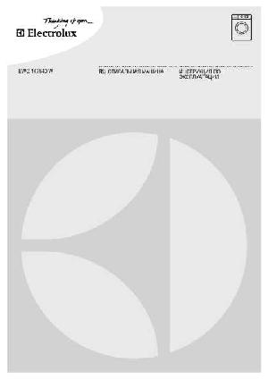 User manual Electrolux EWG-147540W  ― Manual-Shop.ru