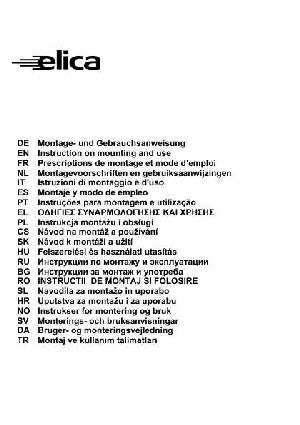 Инструкция Elica Elektra IX F/55  ― Manual-Shop.ru