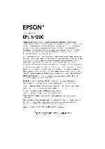 Инструкция Epson EPL-N1200 