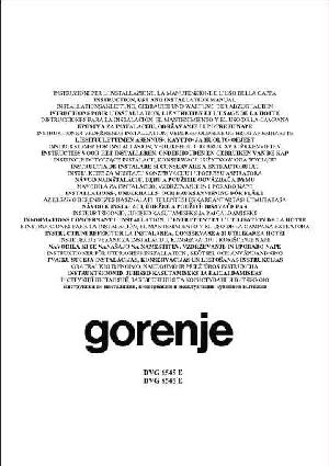 User manual Gorenje DVG-6545E  ― Manual-Shop.ru