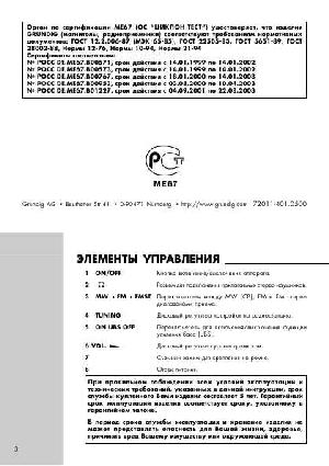 Инструкция Grundig City Boy 50  ― Manual-Shop.ru