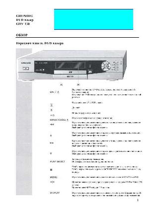 User manual Grundig GDV-130  ― Manual-Shop.ru