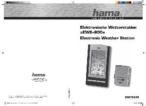 Инструкция HAMA EWS-800  ― Manual-Shop.ru