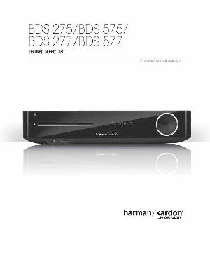 Инструкция Harman/Kardon BDS-275  ― Manual-Shop.ru
