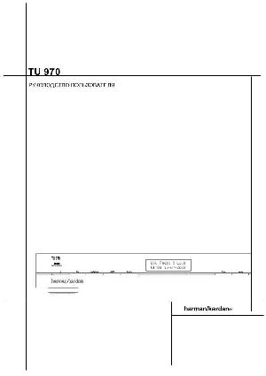 User manual Harman/Kardon TU-970  ― Manual-Shop.ru