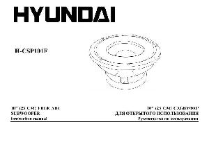 Инструкция Hyundai H-CSP101F  ― Manual-Shop.ru