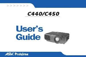 User manual InFocus Proxima C-450  ― Manual-Shop.ru