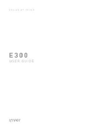 Инструкция iRiver E-300  ― Manual-Shop.ru