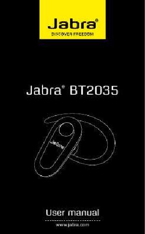 Инструкция Jabra BT-2035  ― Manual-Shop.ru