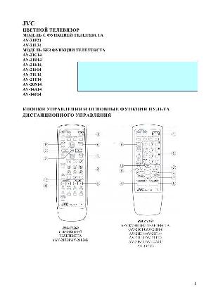Инструкция JVC AV-21F24  ― Manual-Shop.ru