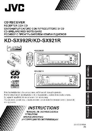 User manual JVC KD-SX921R  ― Manual-Shop.ru