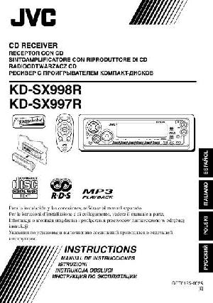 Инструкция JVC KD-SX998  ― Manual-Shop.ru