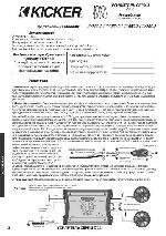 User manual Kicker ZX-350.2 