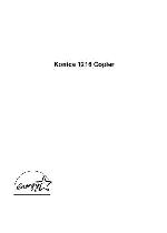 Инструкция Konica 1216 