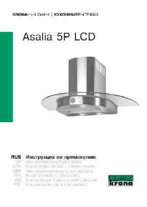 Инструкция Krona Asalia 5P LCD  ― Manual-Shop.ru