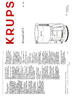 Инструкция Krups 183  ― Manual-Shop.ru