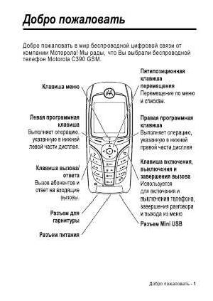 Инструкция Motorola C-390  ― Manual-Shop.ru