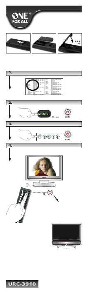 Инструкция OneForAll URC-3910  ― Manual-Shop.ru