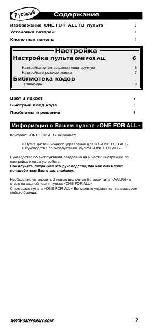 User manual OneForAll URC-7210 