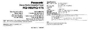 Инструкция Panasonic RQ-V65  ― Manual-Shop.ru