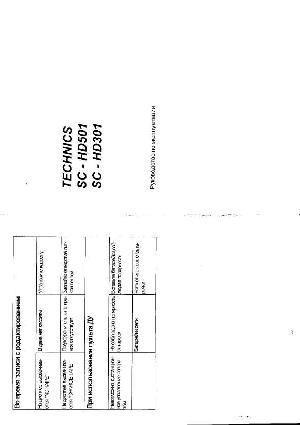 Инструкция Panasonic SC-HD301  ― Manual-Shop.ru