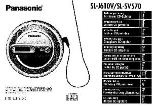 User manual Panasonic SL-J610V  ― Manual-Shop.ru