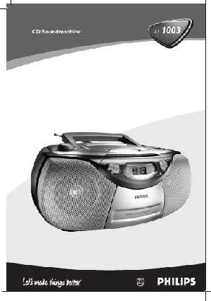 Инструкция Philips AZ-1003  ― Manual-Shop.ru