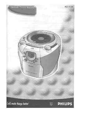 Инструкция Philips AZ-1120  ― Manual-Shop.ru