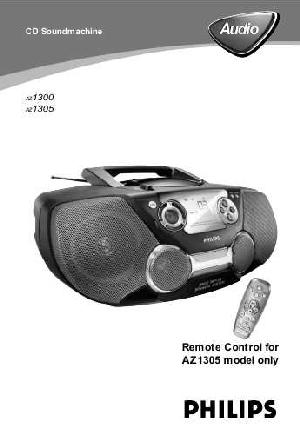 Инструкция Philips AZ-1300  ― Manual-Shop.ru