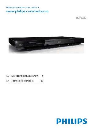 Инструкция Philips BDP-3200  ― Manual-Shop.ru