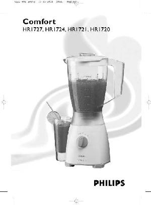 Инструкция Philips HR-1724  ― Manual-Shop.ru
