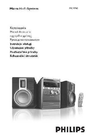 User manual Philips MCM-760  ― Manual-Shop.ru