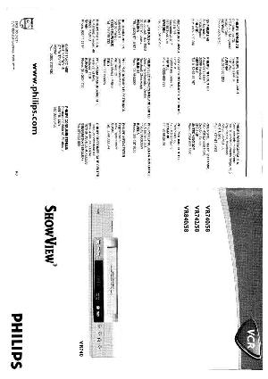 User manual Philips VR-840  ― Manual-Shop.ru