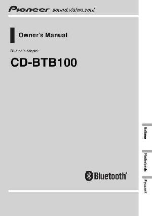 User manual Pioneer CD-BTB100  ― Manual-Shop.ru
