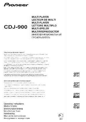 Инструкция Pioneer CDJ-900  ― Manual-Shop.ru