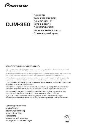 User manual Pioneer DJM-350  ― Manual-Shop.ru