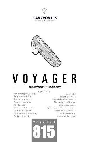 Инструкция Plantronics Voyager 815  ― Manual-Shop.ru