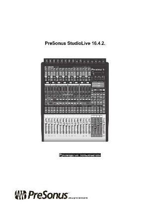 Инструкция PreSonus StudioLive 16.4.2 ― Manual-Shop.ru