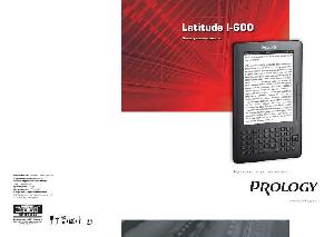 Инструкция Prology i-600 Latitude  ― Manual-Shop.ru