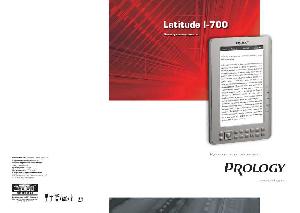 Инструкция Prology i-700 Latitude  ― Manual-Shop.ru