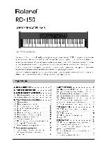 Инструкция Roland RD-150 