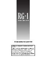 Инструкция Roland RG-1 