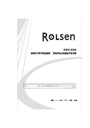 User manual Rolsen RDV-890  ― Manual-Shop.ru