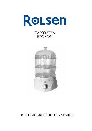 User manual Rolsen RSC-6003  ― Manual-Shop.ru