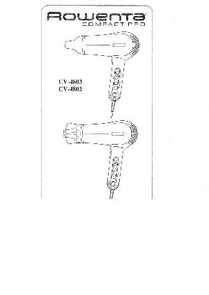 Инструкция ROWENTA CV-4802  ― Manual-Shop.ru