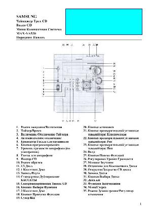 Инструкция Samsung MAX-VS530  ― Manual-Shop.ru